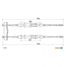 Трос ручного гальма ADRIAUTO 33.0244