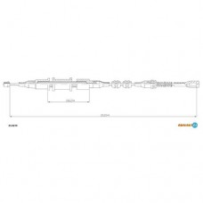 Трос ручного гальма ADRIAUTO 33.0270