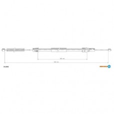 Трос ручного гальма ADRIAUTO 35.0242