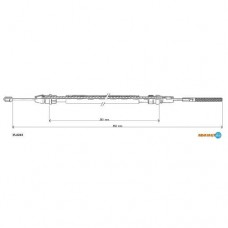 Трос ручного гальма ADRIAUTO 35.0243