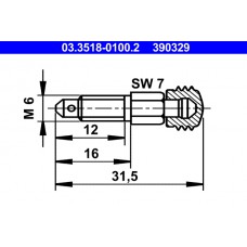 Штуцер ATE 03.3518-0100.2