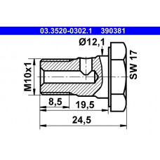 Штуцер ATE 03.3520-0302.1