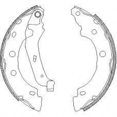 Гальмівні колодки барабані REMSA 4043.00