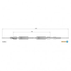 Трос ручного гальма ADRIAUTO 41.0201.1