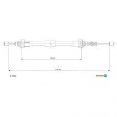Трос ручного гальма ADRIAUTO 41.0202.2