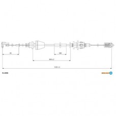 Трос акселератора ADRIAUTO 41.0396