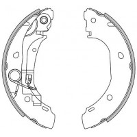 Гальмівні колодки барабані REMSA 4163.00