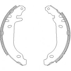 Гальмівні колодки барабані REMSA 4169.00