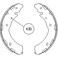 Гальмівні колодки барабані REMSA 4236.00