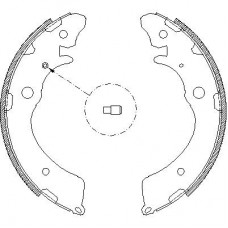 Гальмівні колодки барабані REMSA 4383.00