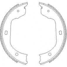 Гальмівні колодки барабані REMSA 4740.00