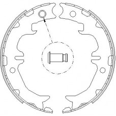 Гальмівні колодки барабані REMSA 4742.00
