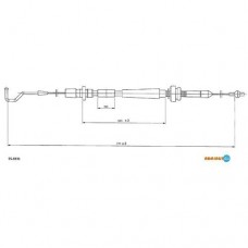 Трос акселератора ADRIAUTO 55.0331