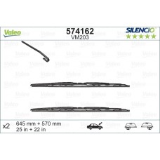 Комплект склоочисників з 2 шт. VALEO 574162