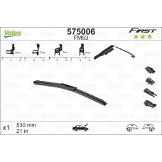 Безкаркасна щітка склоочисника Valeo First Multiconnection 530мм VALEO 575006