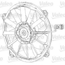 Вентилятор, охолодження двигуна VALEO 696091