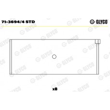 Комплект вкладишів двигуна GLYCO 71-3694/4 STD