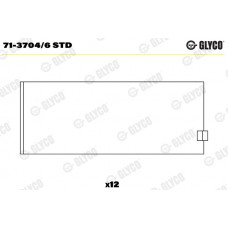 Комплект вкладишів двигуна GLYCO 71-3704/6 STD