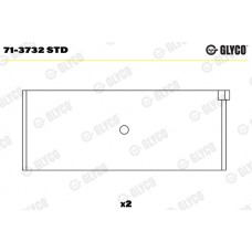 Комплект вкладишів двигуна GLYCO 71-3732 STD