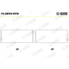 Комплект вкладишів двигуна GLYCO 71-3876 STD