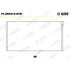 Комплект вкладишів двигуна GLYCO 71-3952/4 STD