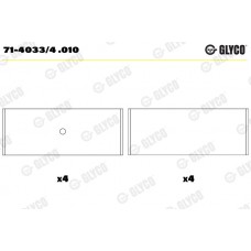 Комплект вкладишів двигуна GLYCO 71-4033/4 .010