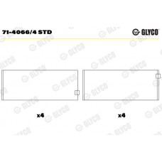 Комплект вкладишів двигуна GLYCO 71-4066/4 STD