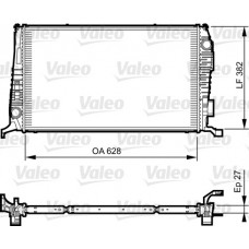 Радіатор системи охолодження VALEO 735279