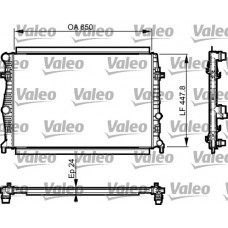 Радіатор системи охолодження VALEO 735556