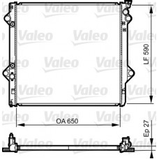 Радіатор системи охолодження VALEO 735569