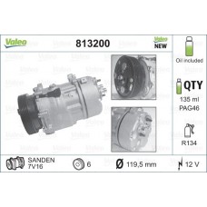 Компресор кондиціонера VALEO 813200