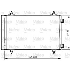 Конденсатор кондиціонера VALEO 814366