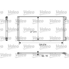 Конденсатор кондиціонера VALEO 817684