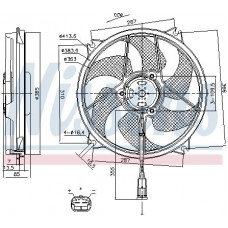 Вентилятор охолодження двигуна NISSENS 85790