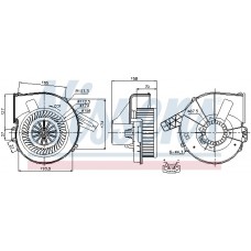 Вентилятор салону NISSENS 87028