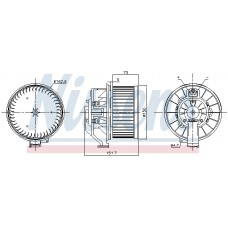 Вентилятор салону NISSENS 87493