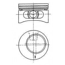 Поршень KOLBENSCHMIDT 92123610