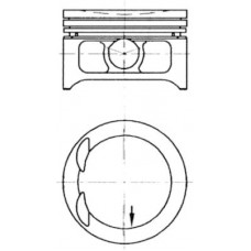 Поршень KOLBENSCHMIDT 97332620
