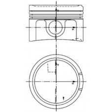 Поршень KOLBENSCHMIDT 40434600