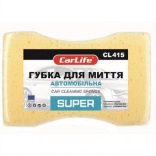 Губка для миття авто з великими порами жовта CARLIFE CL-415