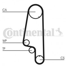 Комплект ГРМ CONTITECH CT846WP3