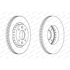 Гальмівний диск FERODO DDF1397