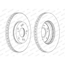 Гальмівний диск FERODO DDF1557C