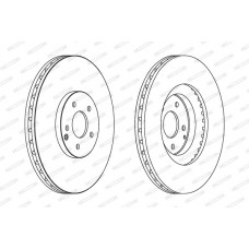 Гальмівний диск FERODO DDF1585