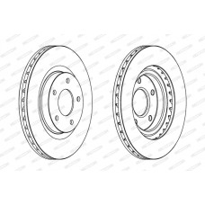 Гальмівний диск FERODO DDF1624C