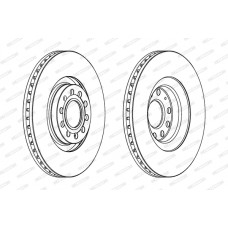 Гальмівний диск FERODO DDF1705C-1