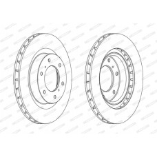 Гальмівний диск FERODO DDF1757C