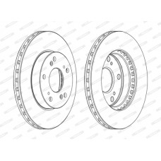 Гальмівний диск FERODO DDF1939C