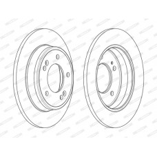 Гальмівний диск FERODO DDF2193C