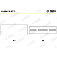 К-т вкладишів двигуна GLYCO H1014/5 STD